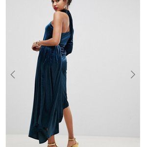 ASOS Asymmetric Velvet Dress